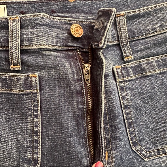 GAP Flare High Rise Blue Denim Jeans with Two Front Pockets -Medium Wash Size 29 - Picture 7 of 16